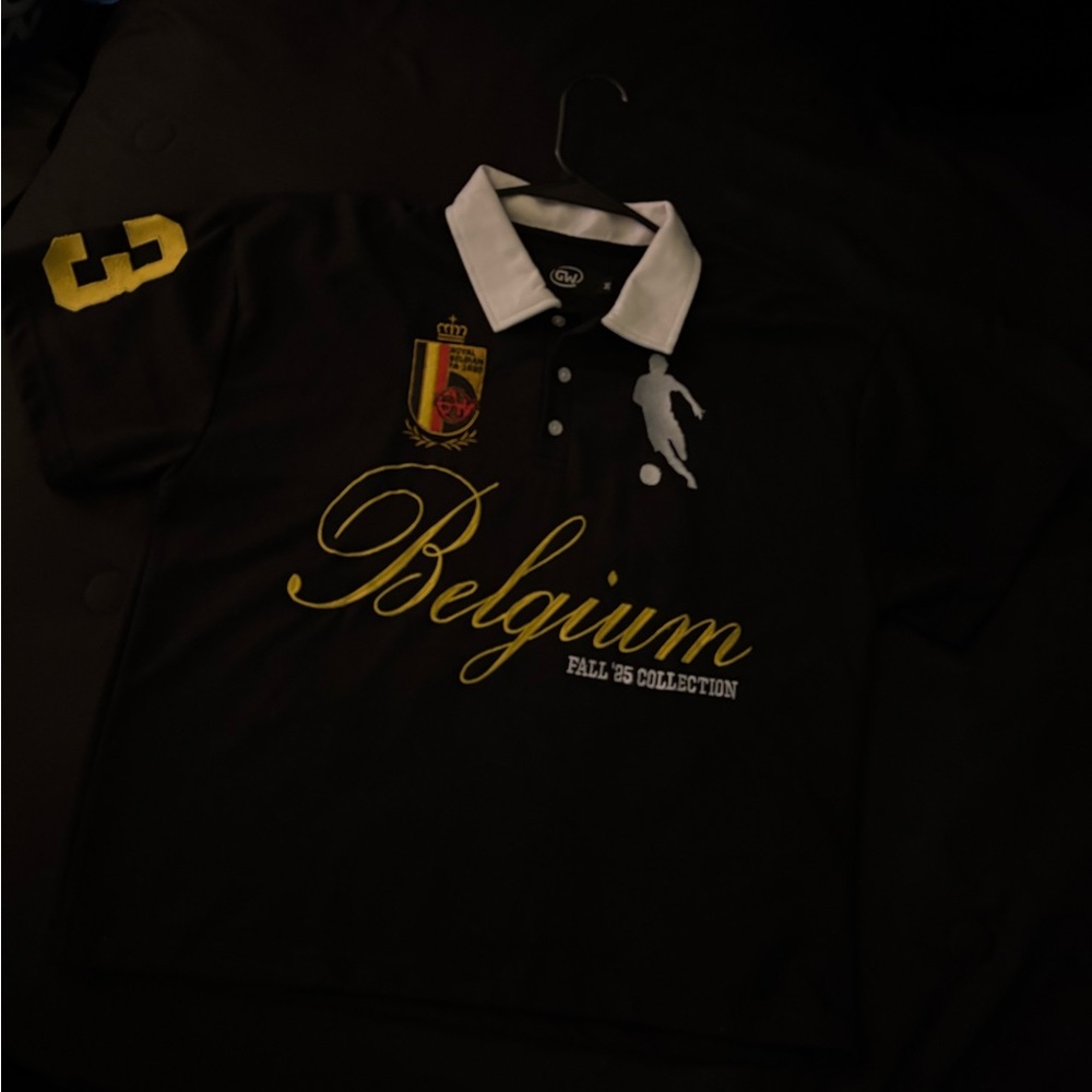 Belgium Collection Black Polo Shirt 👕